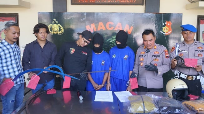 Bacok Masyarakat, Sembilan Orang Geng Motor Diamankan Polsek Kartasura Polres Sukoharjo