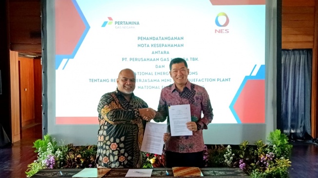 PGN dan NES Teken MoU Pengembangan Infrastruktur & Komersialisasi Mini LNG di Berau dan Sumenep