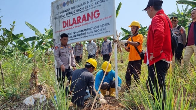 Lagi Satgas BLBI Sita Puluhan Hektare Tanah Rp171 M di Tanggerang