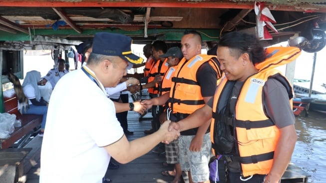 KSOP Banjarmasin Gelar Kampanye Keselamatan Pelayaran dan Peluncuran Program Syahbandar Membina