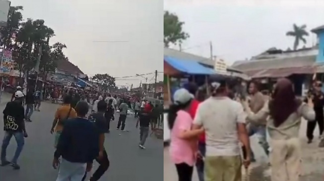 Pro Kontra Revitalisasi, Masyarakat dan Pedagang Pasar Kutabumi Demo Berujung Ricuh