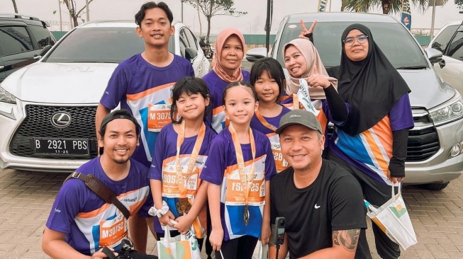 Potret Gempi Pertama Kali Ikut Kids Run (Instagram/@gisel_la)