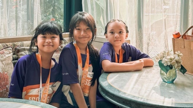 Potret Gempi Pertama Kali Ikut Kids Run (Instagram/@gisel_la)