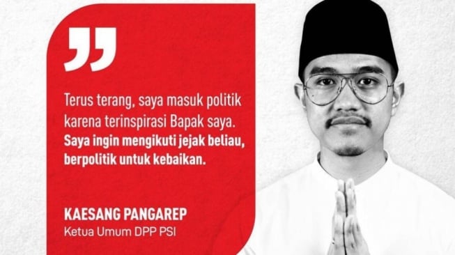 Diwaspadai Cak Imin Usai Jadi Ketum PSI, Kaesang Pangarep: Masak Waspada Sama Partai Suara 1,8 Persen