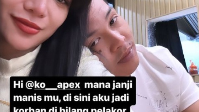 Dinar Candy minta pertanggungjawaban Ko Apex (Instagram)