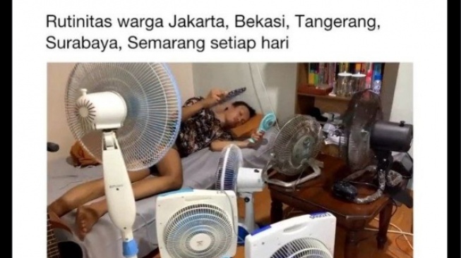 Cuaca Panas Ekstrem Bikin Gerah, Ademkan dengan Kumpulan Meme Kocak Bikinan Netizen Ini!