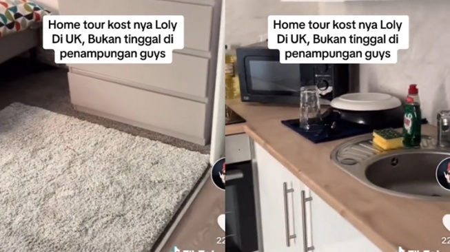 Potret Kost Lolly di London (TikTok/@11auraaa)