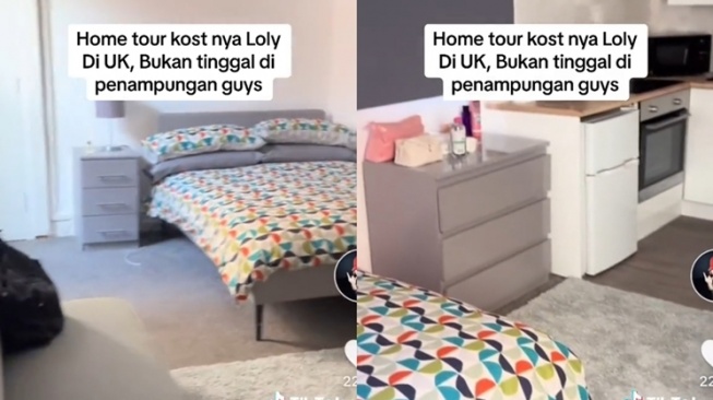 Potret Kost Lolly di London (TikTok/@11auraaa)