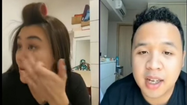 Aaliyah Massaid kebingungan disawer saat Live TikTok. (TikTok)