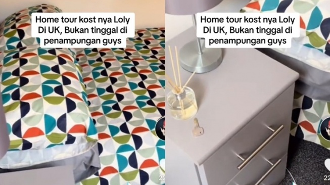 Potret Kost Lolly di London (TikTok/@11auraaa)