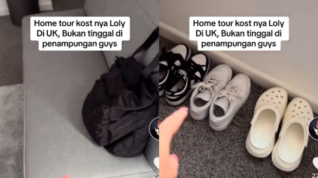 Potret Kost Lolly di London (TikTok/@11auraaa)