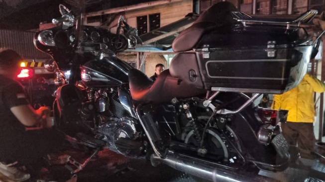 Pengendara Harley Davidson Tewas Usai Terjatuh di Jalan Medan-Tarutung, Polisi Bilang Begini