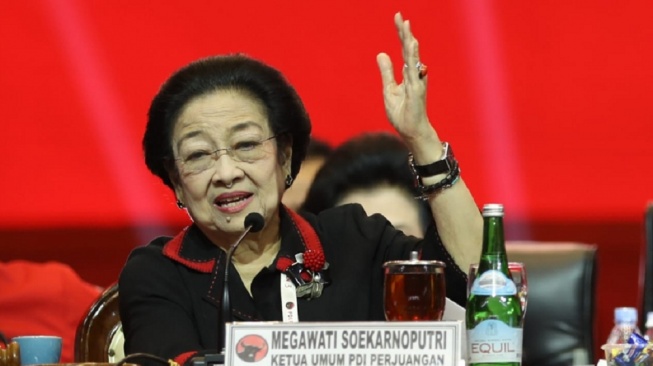 Ketua Umum PDIP Megawati Soekarnoputri di acara penutupan Rakernas IV PDIP, Minggu (1/10/2023). (Dok. DPP PDIP)