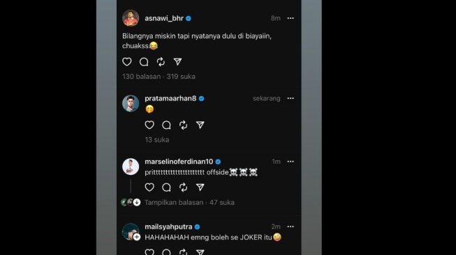 Threads Asnawi Mangkualam. (TikTok/ @arhanzie)