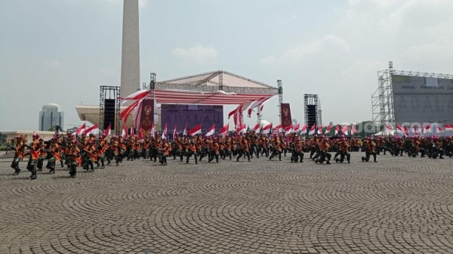 Pantau Persiapan Prajurit Saat Gladi Bersih HUT TNI Ke 78 Di Monas