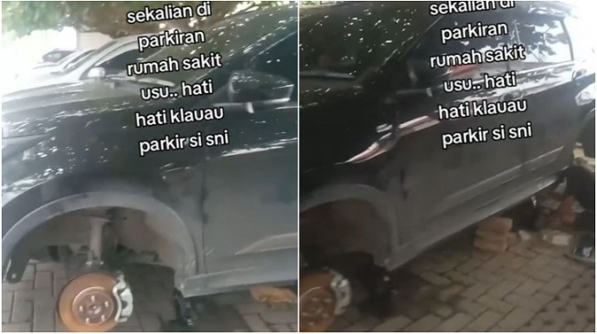 Orang Ini Curhat Kehilangan 2 Roda Mobil Saat Parkir di RS Medan: Bagaimana Pak Bobby?