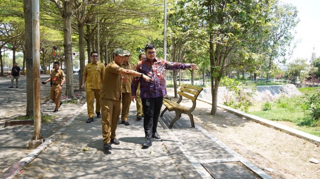 Mas Dhito Bakal Kembangkan Taman Hijau SLG Sesuai Kebutuhan Masyarakat