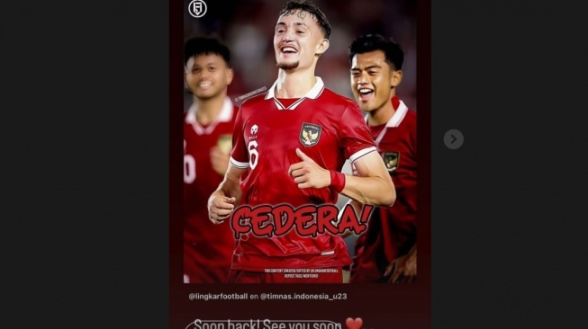 Alami Cedera, Ivar Jenner Beri Pesan Menyentuh Tak Bisa Bela Timnas Indonesia vs Brunei Darussalam