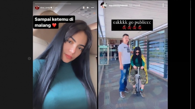 Unggahan Dinar Candy dan Ayu Soraya (Instagram)