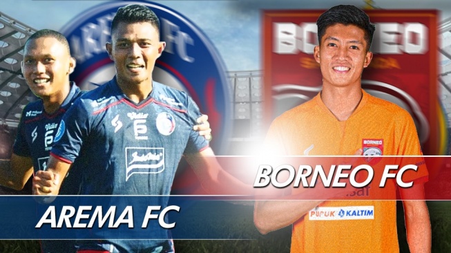 Prediksi Arema FC vs Borneo FC di BRI Liga 1: Susunan Pemain, Head to Head dan Link Live Streaming