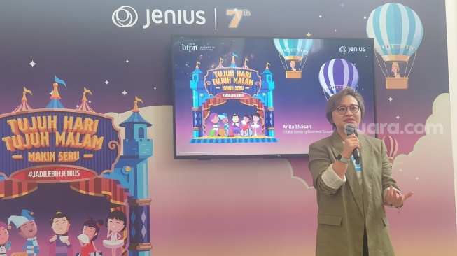 Jumpa pers Jenius Online Travel Fair di Jakarta, belum lama ini. [Suara.com/Dythia Novianty]