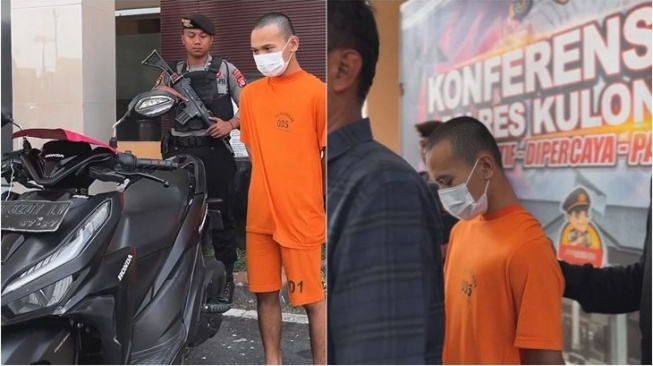 Polres Kulon Progo mengamankan TBS karena pelaku menyetubuhi dan melarikan gadis di bawah umur. (Humas Polres Kulon Progo)