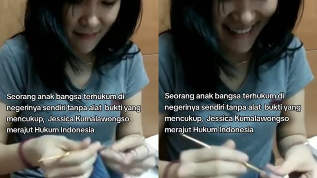 Potret Jessica Wongso di penjara. (TikTok/ @oscarhasibuan890)