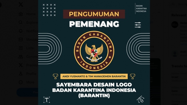 438 Peserta Ikut Lomba Desain Logo Badan Karantina Indonesia ...