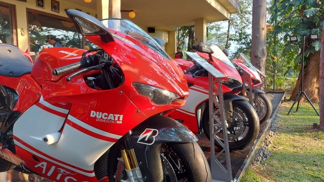Tim Ducati Indonesia Siap Bertarung di MotoGP 2023 Mandalika. (Foto: Suara.com/Manuel Jeghesta)