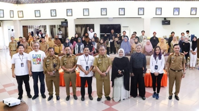 Workshop Mengelola Laporan Keuangan bagi UMKM dan Sosialisasi Platform UMKM Layak, di Kota Parepare, Sulawesi Selatan, Senin (9/10/2023).. (Dok: Jamkrindo)