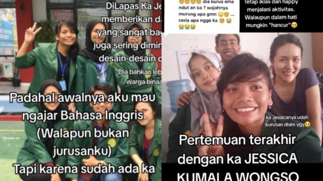 Mahasiswa ketemu Jessica Wongso (Kolase)