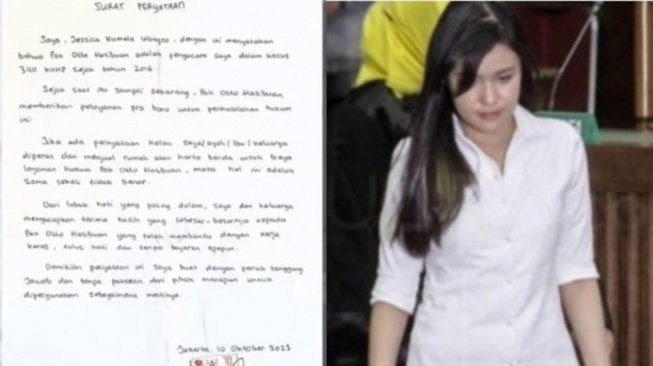 Beredar Surat Bermaterai dari Penjara, Jessica Wongso Tak Bayar Otto Hasibuan Sepeser Pun?