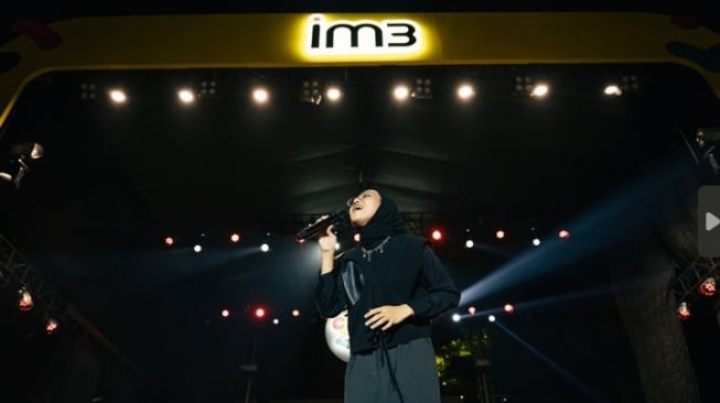 Feby Putri di Konser Collabonation Tour IM3. (Dok: Indosat)