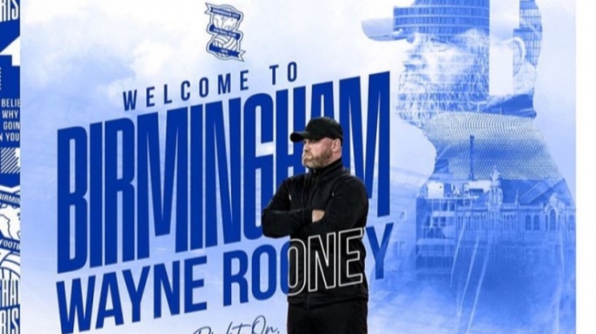 Unggahan Birmingham City umumkan Wayne Rooney sebagai pelatih baru. ANTARA/instagram/@bcfc