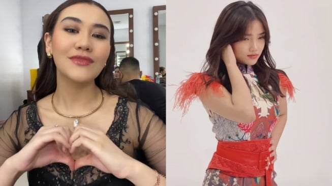 Adu Gaya Fuji dan Aaliyah Massaid di TikTok Awards (TikTok/Instagram)