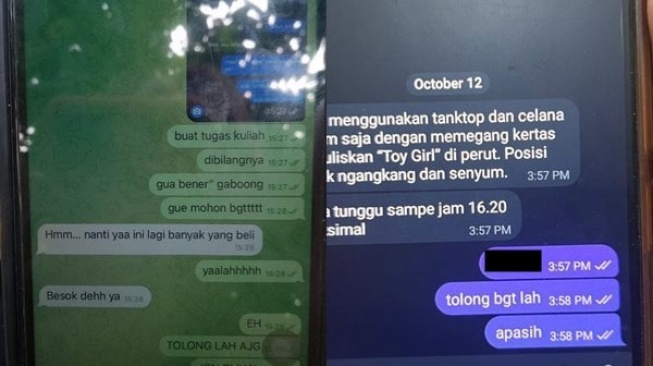 Viral mahasiswa UBT menjadi korban pelecehan seksual dan penipuan. (X/@/DEMIAPELU)