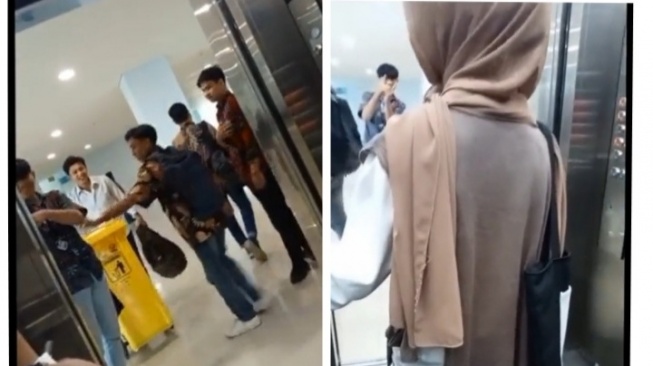 Viral Mahasiswi Dibully Segerombolan Mahasiswa saat Gunakan Lift, Langsung Tuai Cibiran