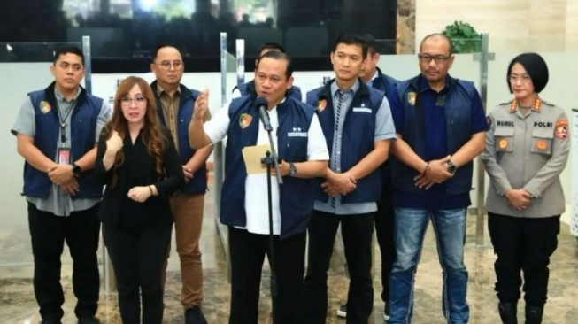 Satgas Antimafia Bola Polri tetapkan 2 tersangka baru dalam kasus match fixing Liga 2 musim 2018. (Humas Polri)