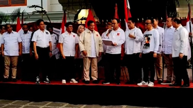 Sudah Diduga, Relawan Projo Deklarasi Dukung Prabowo Capres 2024 di Kertanegara