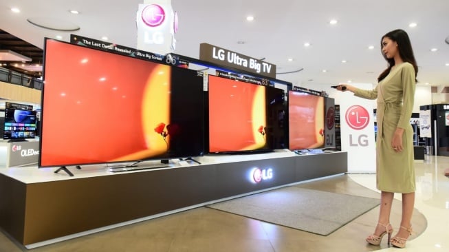 Jajaran TV berlayar besar LG, TV OLED evo C3. [LG Electronics Indonesia]