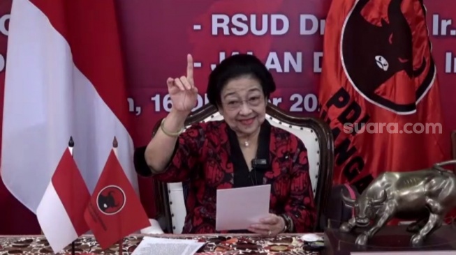 Ketua Umum DPP PDI Perjuangan (PDIP) Megawati Soekarnoputri. (tangkapan layar/ist)