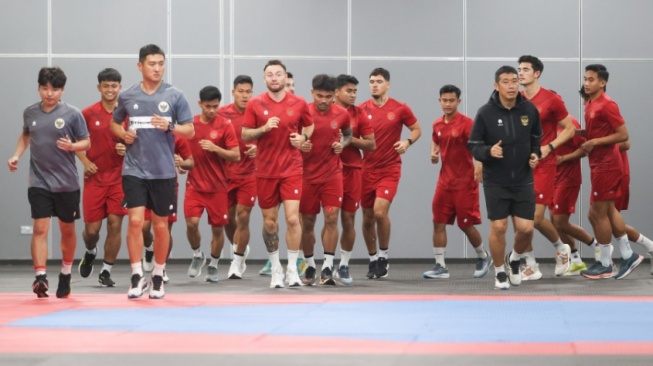 Pemain Timnas Indonesia berlatih di Brunei Darussalam (PSSI)