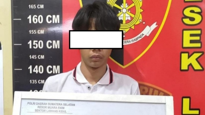 Sosok Alfis, pembunuh wanita open BO di Muara Enim. (Polres Muara Enim)