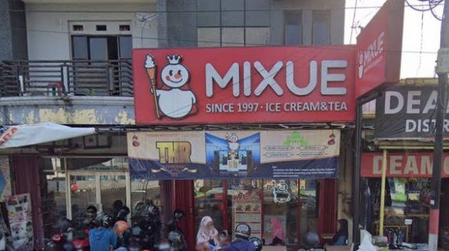 Mixue terdekat Lebak. Foto Mixue Jalan Multatuli Lebak. (Google Street View)