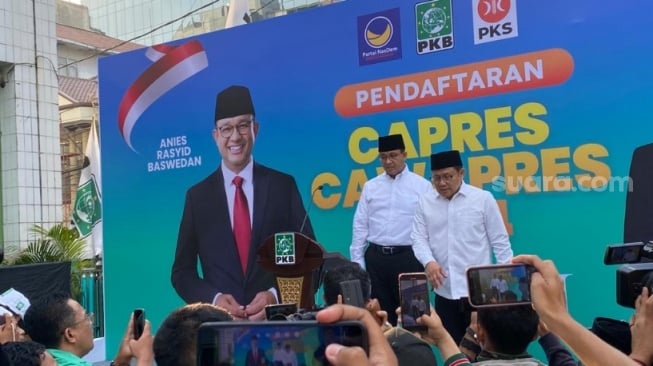 Kumandang Azan Menggema Di Markas PKB, Sambut Anies-Muhaimin Jelang Daftar KPU