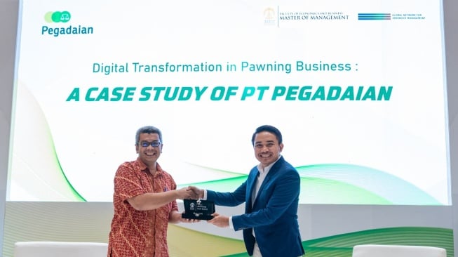 Pegadaian memberikan materi kuliah umum "Digital Transformation in Pawning Business: A Case Study of PT Pegadaian". (Dok: Pegadaian)