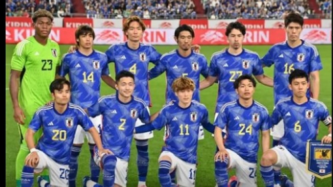 Timnas Jepang saat menjamu Tunisia (Instagram/japan_football__)