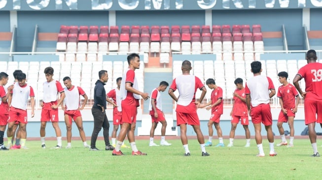 Sriwijaya FC latihan di stadion Bumi Sriwijaya FC [dok Sriwijaya FC]