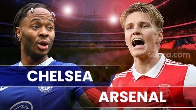 Prediksi Chelsea vs Arsenal di Liga Inggris 2023-2024. [Dok. Suara.com]