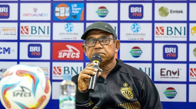 Pelatih Bhayangkara FC Emral Abus ). (ANTARA/HO-Bhayangkara FC)